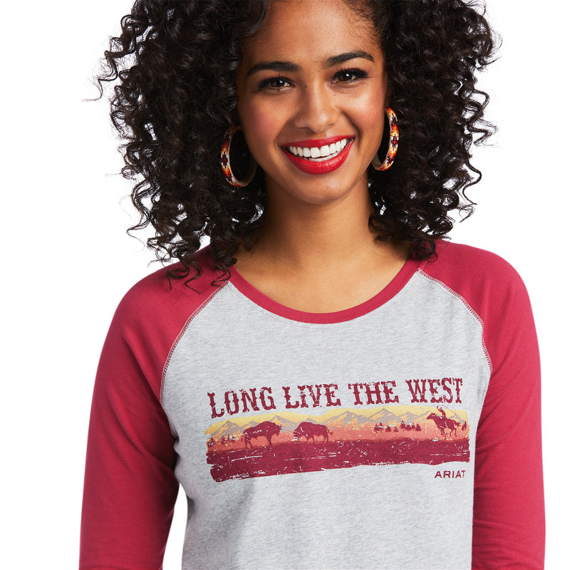 Women's Oversized Long Live Cowboys Tee – Hilltop Western Clothing