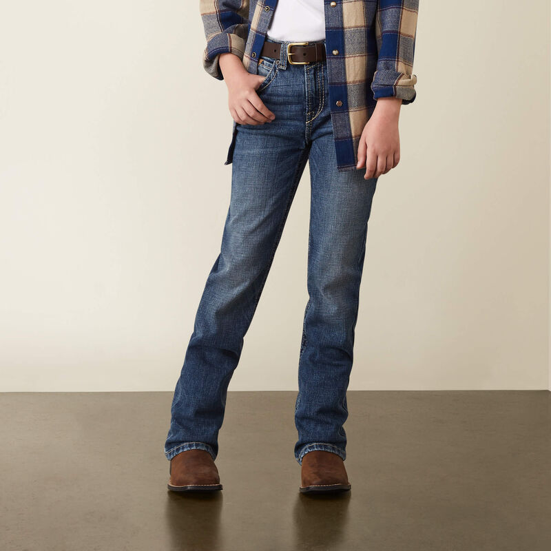 Boy's Ariat B4 Relaxed Graysill Boot Cut Jean