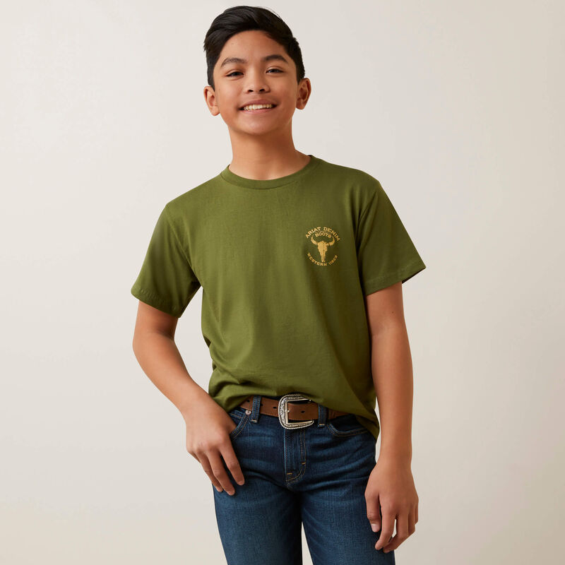 Boy's Ariat Bison Skull T-Shirt