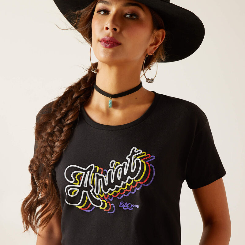 Women's Ariat Rainbow Script T-Shirt