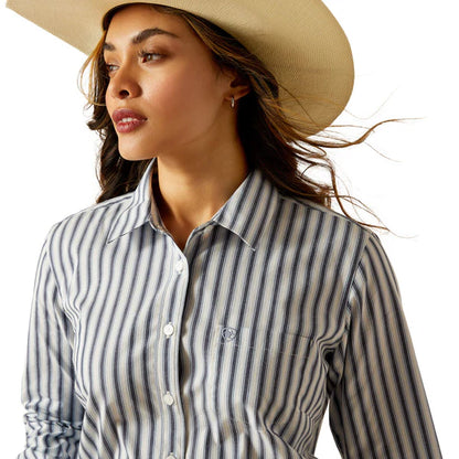 Women's Ariat Long Sleeve Kirby Stretch Shirt - Baja Stripe