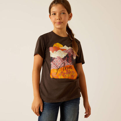 Girl's Ariat Mountain Patterns T-Shirt