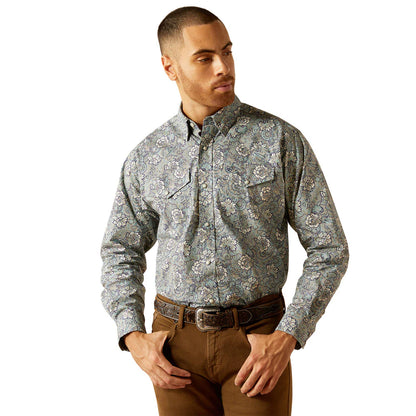 Men's Ariat Rocky Classic Fit Snap Shirt