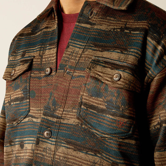 Men's Ariat Caldwell Printed Shirt Jacket