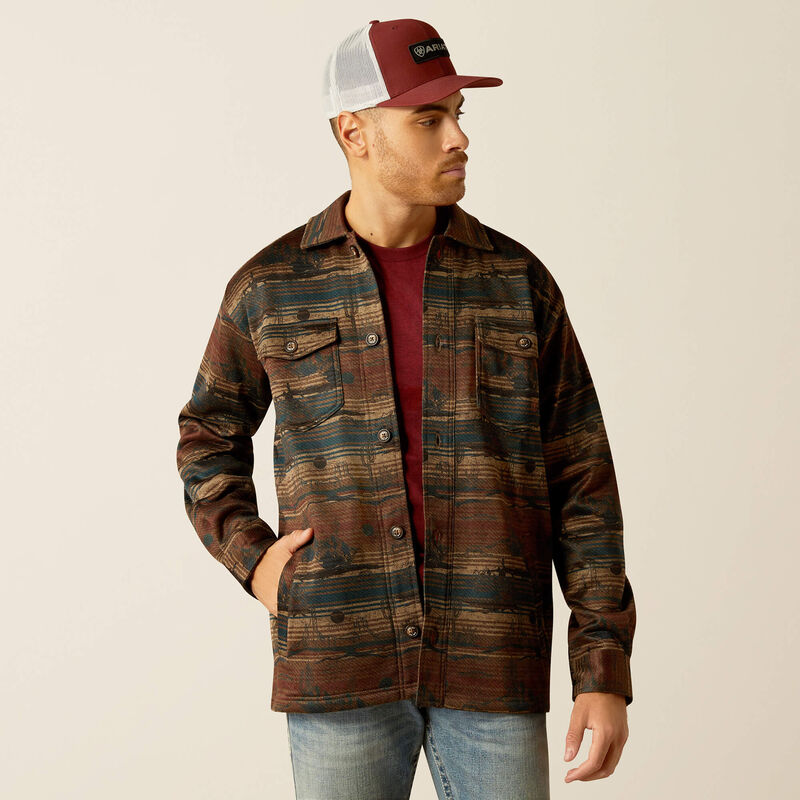 Men's Ariat Caldwell Printed Shirt Jacket