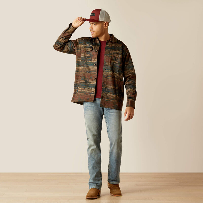 Men's Ariat Caldwell Printed Shirt Jacket