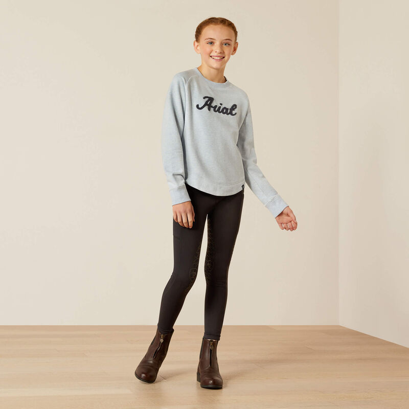 Girl's Ariat Benicia Sweatshirt - Cerulean Heather