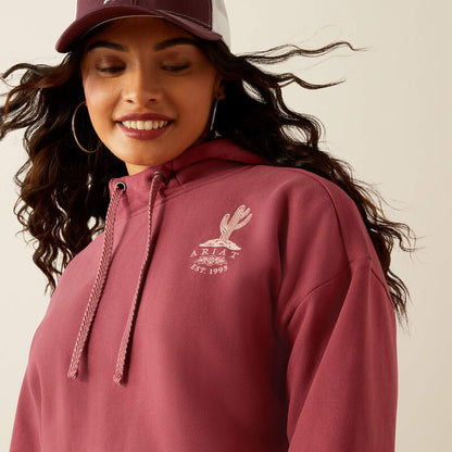 Women's Ariat Essential Hoodie - Dry Rose