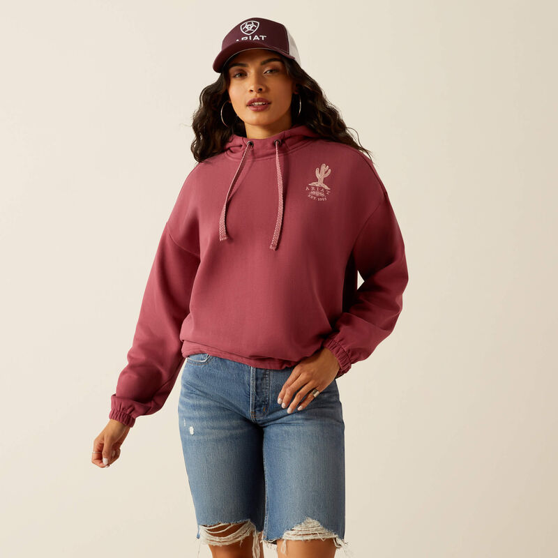 Women's Ariat Essential Hoodie - Dry Rose