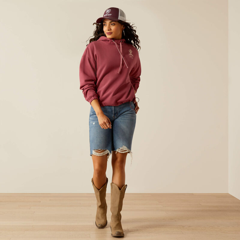 Women's Ariat Essential Hoodie - Dry Rose