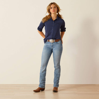 Women's Ariat VentTEK Stretch Shirt - Navy