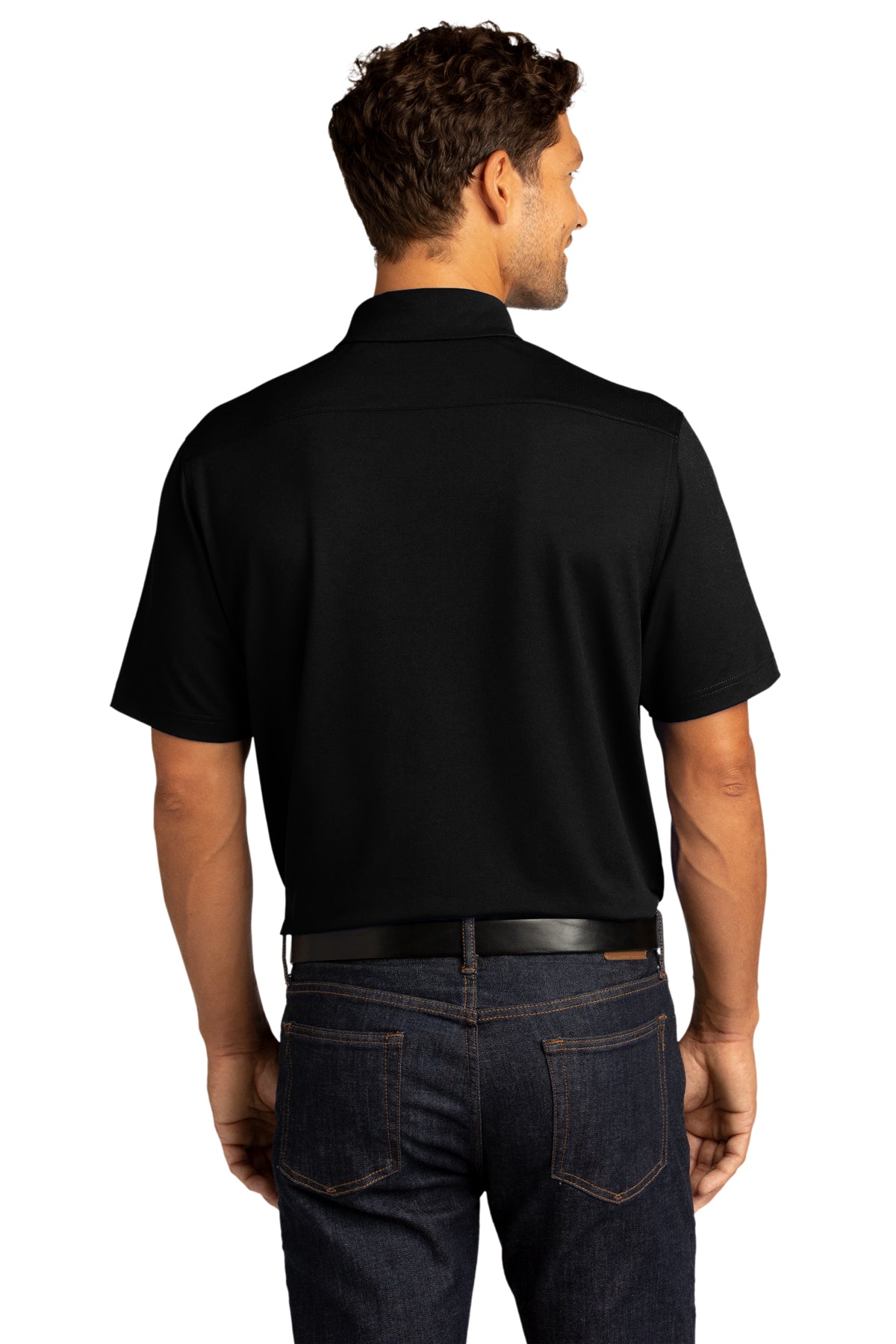 Men's Black Port Authority ® City Stretch Polo