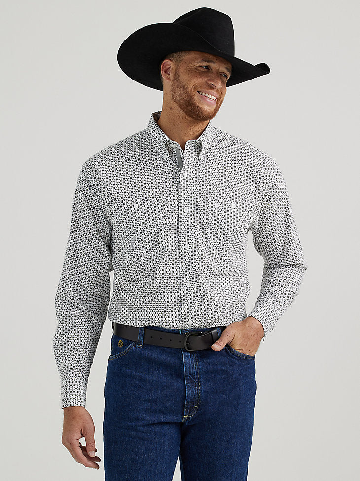 Men's Wrangler GEORGE STRAIT™ LONG SLEEVE BUTTON DOWN SHIRT