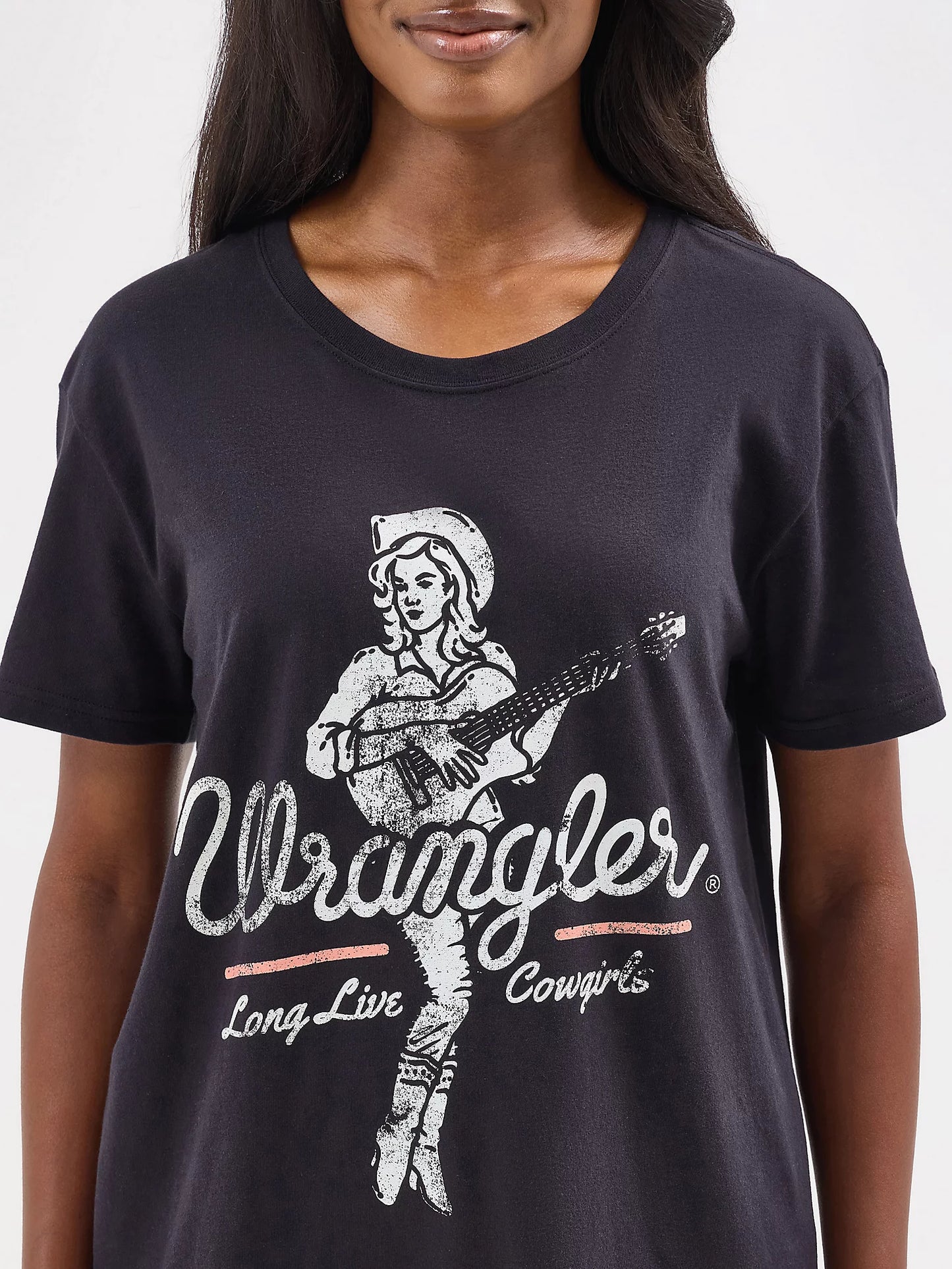 Women's Wrangler Western Graphic Boyfriend T-shirt - Black