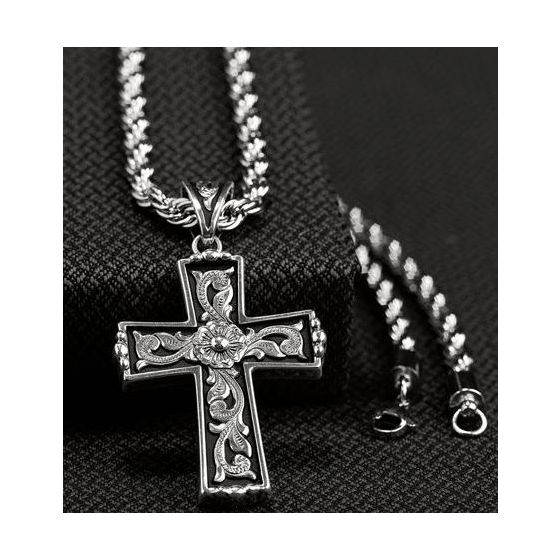 Men's M&F Twister Western Cross Necklace