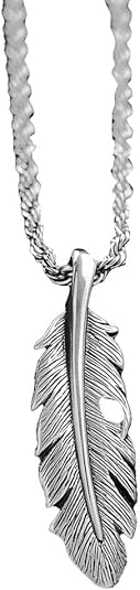 Men's M&F Twister Feather Necklace