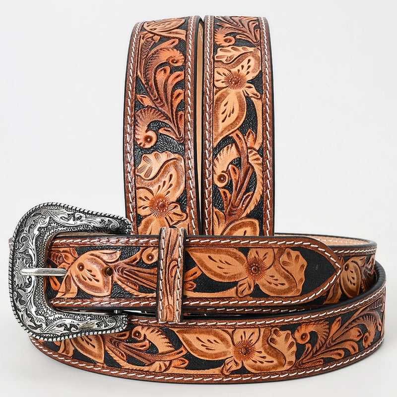 Women's American Darling Painted Tooled Leather Belt