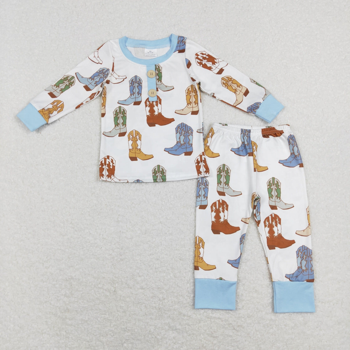 Boy's Baby/Toddler Long Sleeves Boots Pajamas