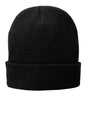 Port & Company® Fleece-Lined Black Knit Cap