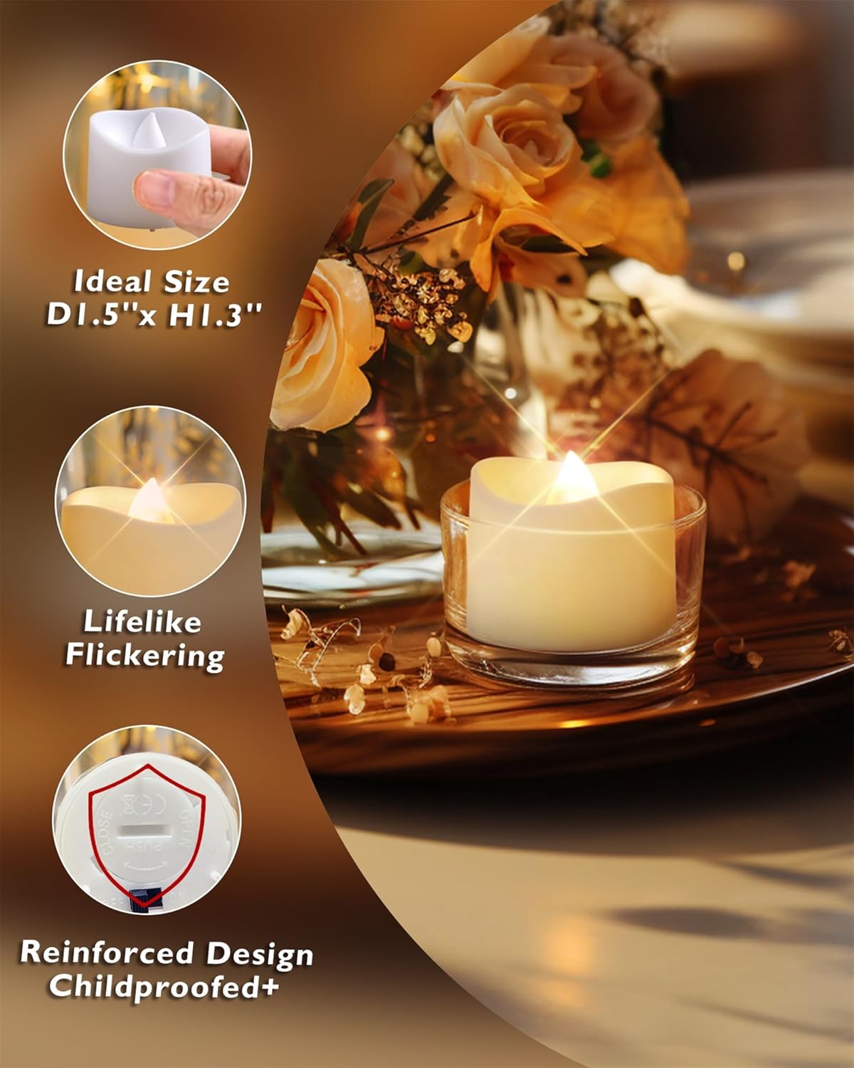 Flameless Tea Lights Candles