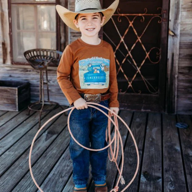 Boy's Shea Baby Need More Cowboys Long Sleeve Shirt