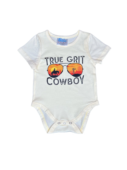 Boy's Shea Baby True Grit Cream Onesie