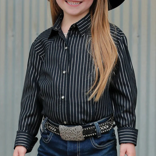 Girl's Cruel GirlBlack Striped Shirt