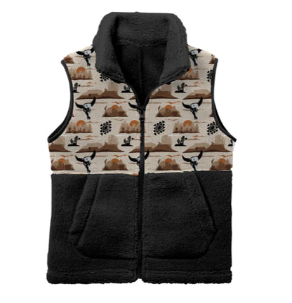 Boy's Shea Baby Desert Sky Fleece Vest