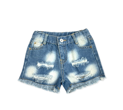 Girl's Shea Baby Demin Ripped Shorts