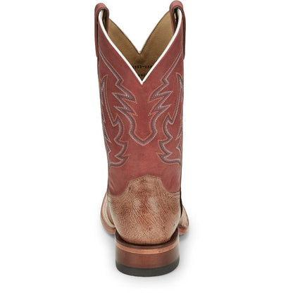 Men's Justin MCLANE 11” SMOOTH OSTRICH WESTERN BOOT