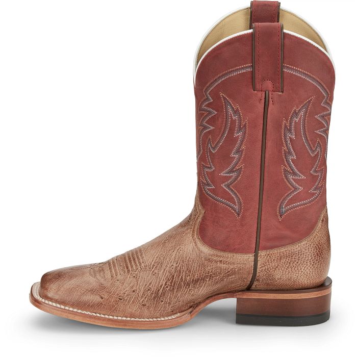 Men's Justin MCLANE 11” SMOOTH OSTRICH WESTERN BOOT