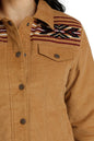 Women's Cinch Corduroy Trucker Jacket - Brown