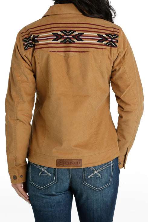 Women's Cinch Corduroy Trucker Jacket - Brown