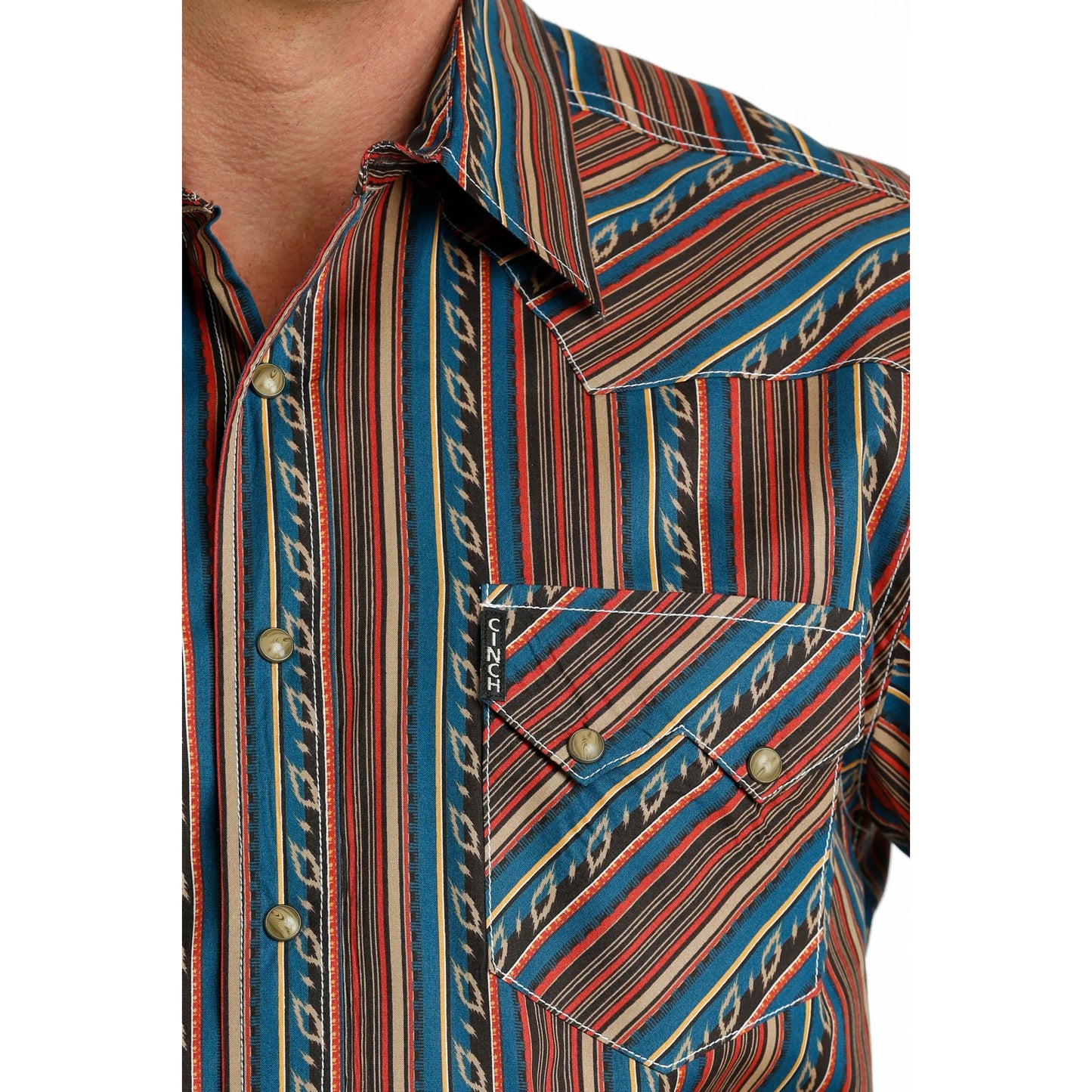 Men's Cinch Modern Fit Multicolor Western Shirt