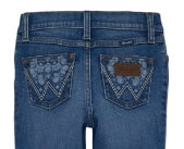 Girl's Wrangler Paisley Pocket Bootcut Jean - Adeline