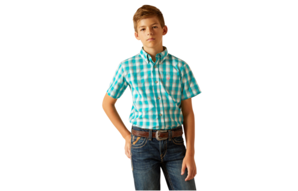 Boy's Ariat Pro Series Jace Short Sleeve Shirt