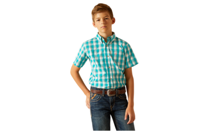 Boy's Ariat Pro Series Jace Short Sleeve Shirt