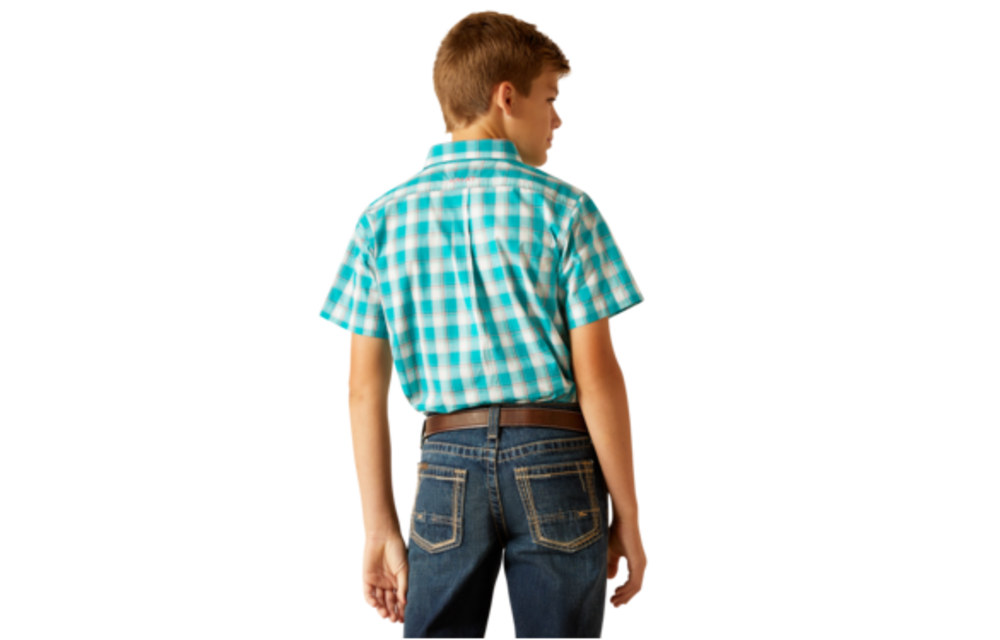 Boy's Ariat Pro Series Jace Short Sleeve Shirt