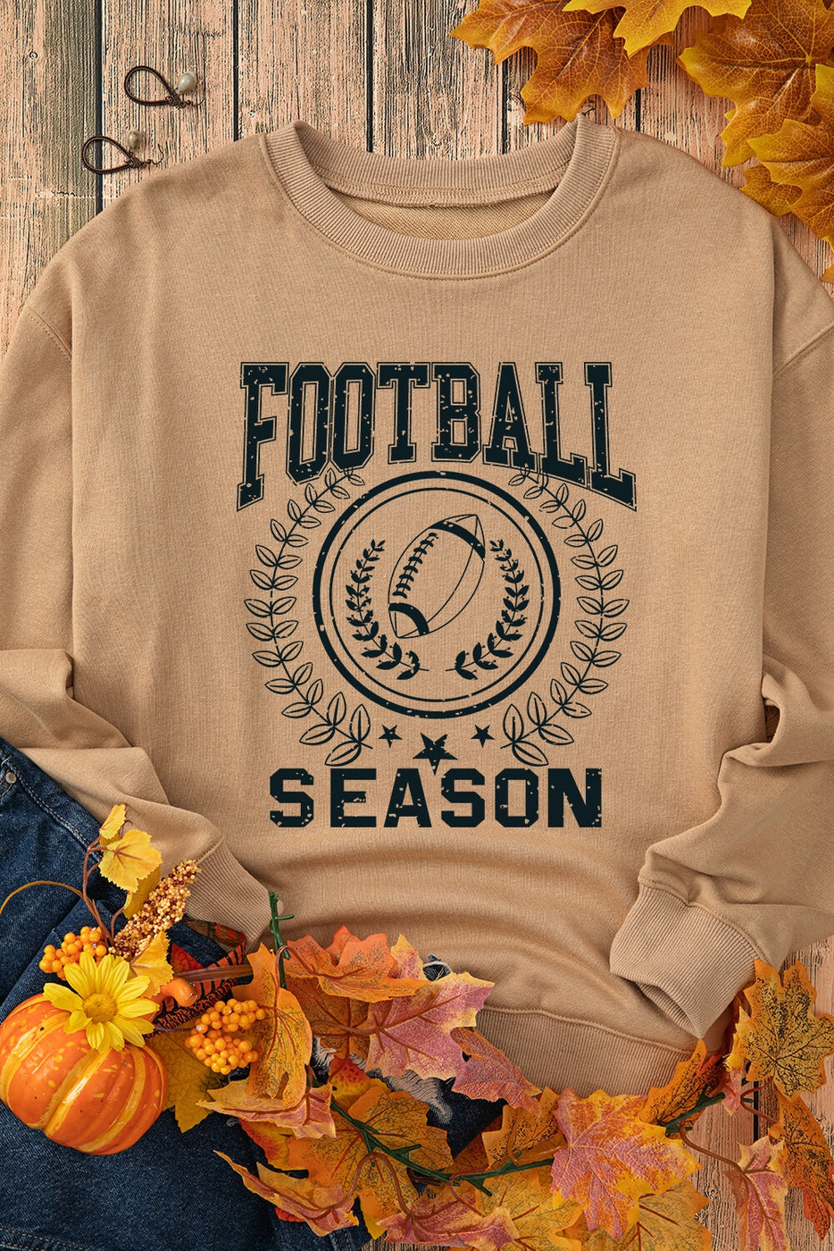 Women's Rugby FOOTBALL SEASON Graphic Game Day Sweatshirt