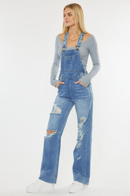 Women's Kancan WIDE LEG OVERALLS