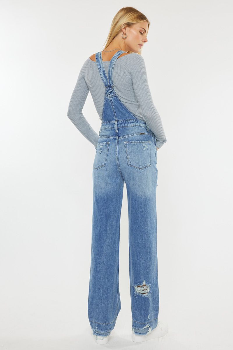 Women's Kancan WIDE LEG OVERALLS