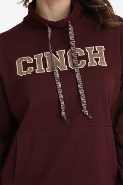 Women's Cinch French Terry Hoodie - Purple