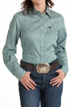 WOMEN'S CINCH TENCEL™ MICRO STRIPE BUTTON-DOWN WESTERN SHIRT