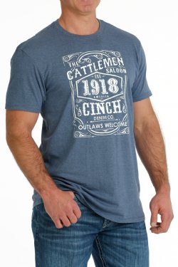 Men's Cinch THE CATTLEMEN SALOON CINCH TEE - BLUE