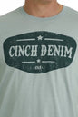 Men's Cinch Denim Tee - Turquoise