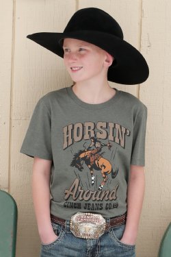 Boy's Cinch HORSIN' AROUND TEE