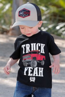 Boy's Cinch Toddler "Truck Yeah" Tee - Black