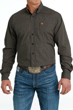 Men's Cinch PLAID BUTTON-DOWN WESTERN SHIRT