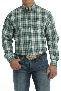 Men's Cinch PLAID BUTTON-DOWN LONG SLEEVE WESTERN SHIRT