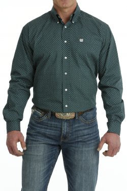 Men's Cinch GEOMETRIC PRINT BUTTON-DOWN LONG SLEEVE WESTERN SHIRT